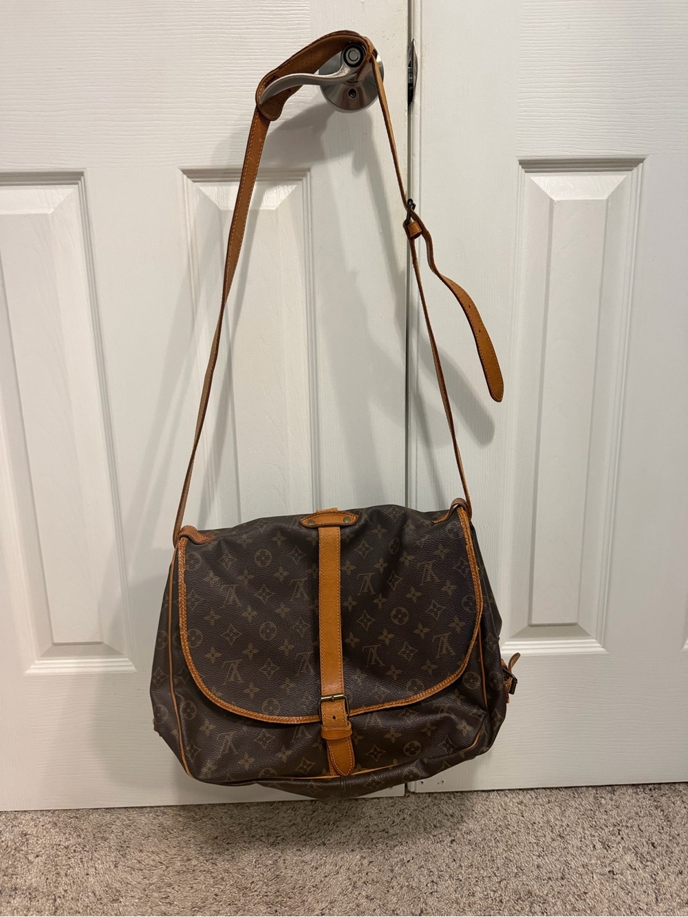 Louis Vuitton Brown Monogram saddle Bag